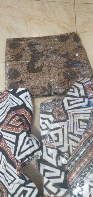 Kemeja Batik Pria Lengan Panjang Size M L Xl Xxl Bswart Batik Hrb026 Kenango Panjang Padi