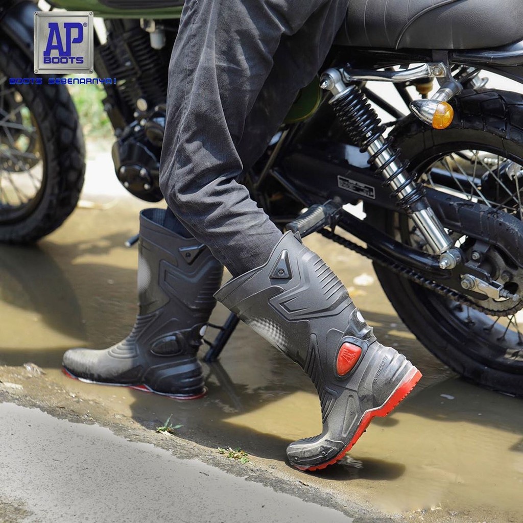 Ap Boots Moto 3 Safety Biker Touring APD Size 38-45
