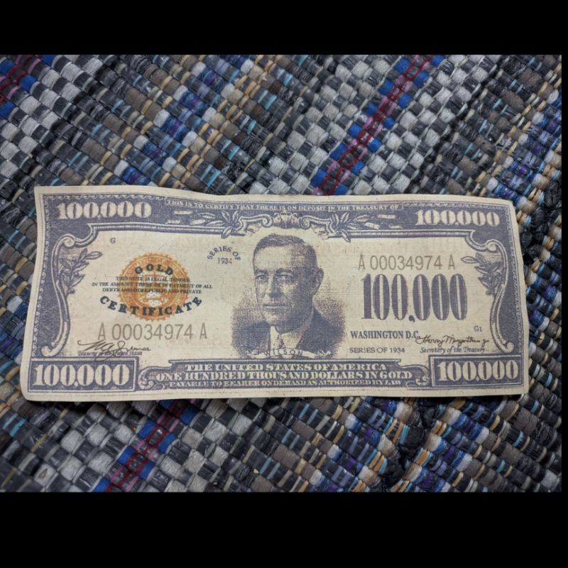 Uang Dollar US Amerika, 100.000