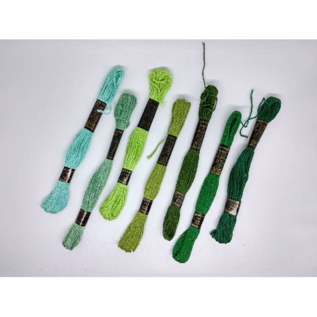 Benang Sulam Kristik Hijau Cross Stitch Rose Brand Murah