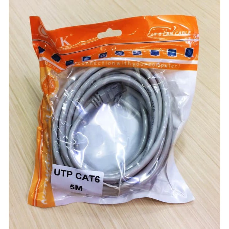 Kabel LAN UTP Cat 6e Panjang 5 Meter NYK