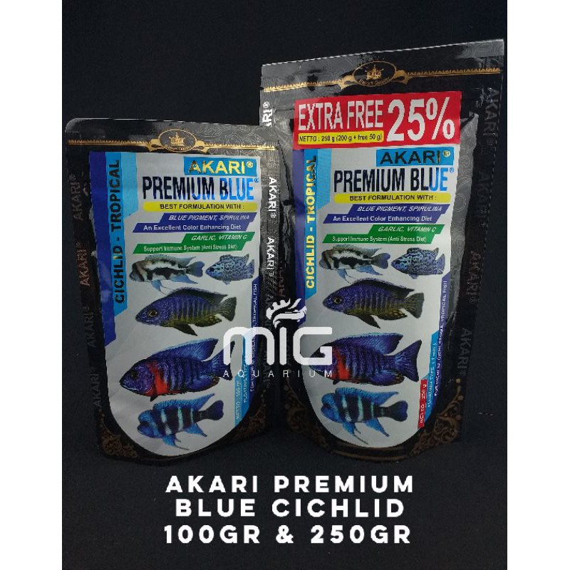 

Akari Premium Blue Cichlid 100gr