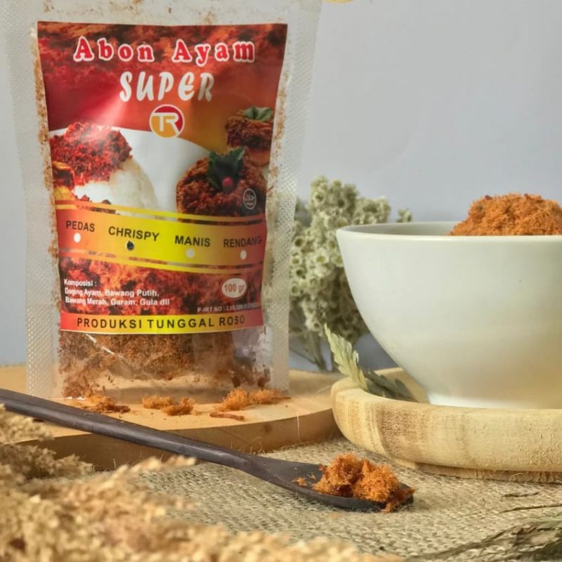 

Abon Ayam Super 100% Daging Ayam Kualitas Terbaik, Avira Food 100gr