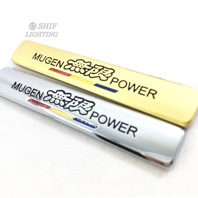 1pc Stiker Emblem Logo MUGEN POWER Bahan Metal Untuk Dekorasi Mobil HONDA