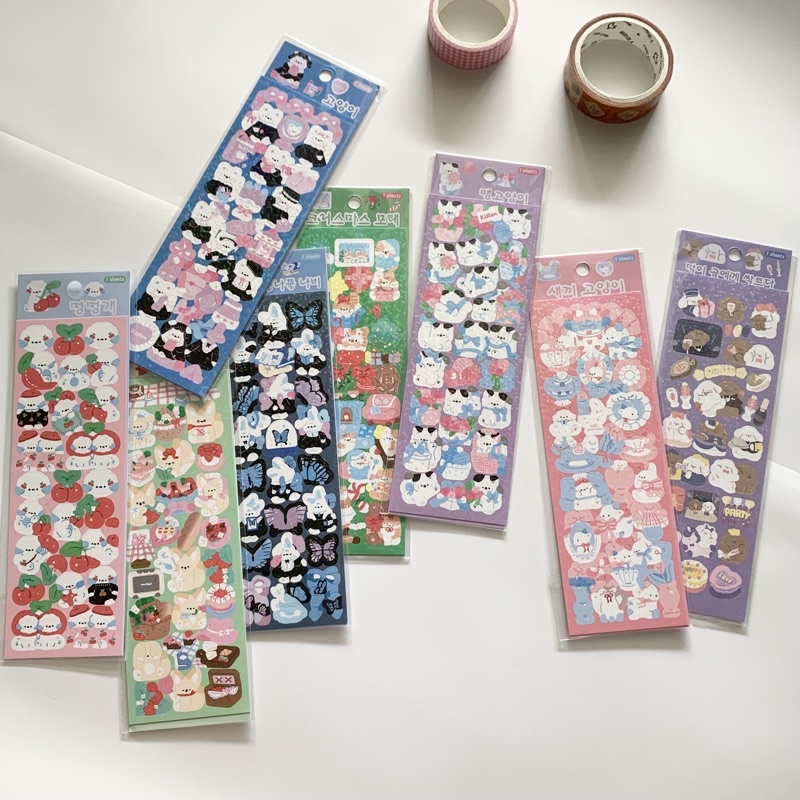 

sticker korea deco photocard glitter confetti readystock B304