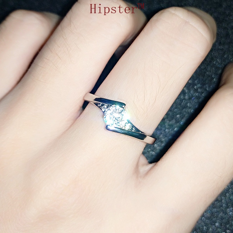 Hot Sale Popular Elegant Light Luxury Romantic Diamond Couple Ring