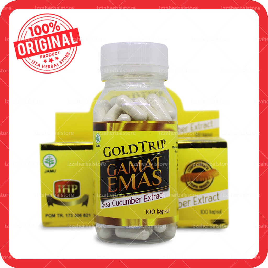 Gamat Emas Kapsul Gold Trip Asli 100% Original Bukan QnC Jelly Gamat