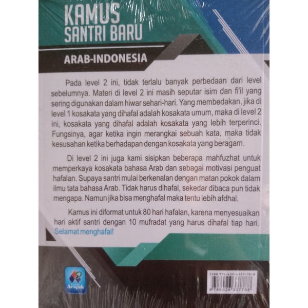 Kamus Santri Baru Arab - Indonesia Menghafal 1000 Kosa kata Arab