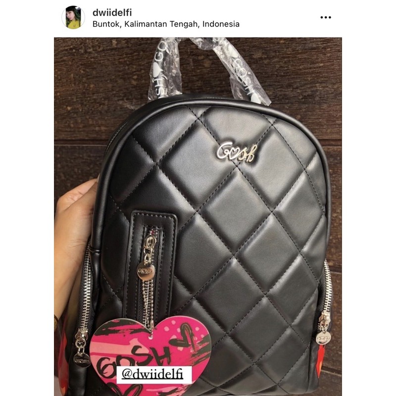 Gosh new ready art 674 black gosh ransel