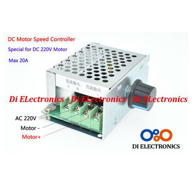 DC Motor Speed Controller Input AC 220V to DC 10-210V High Voltage Adjustable Regulator PWM Dimmer L