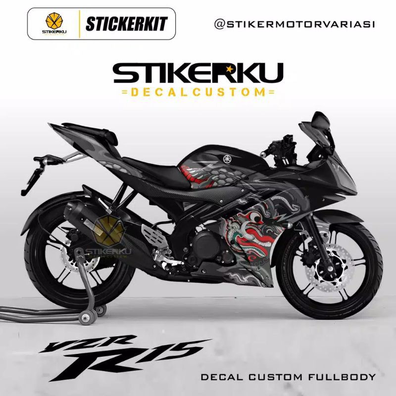 striping decal full R15 V2/ sticker decal full R15 V2/ decal fullbody Yamaha R15 V2