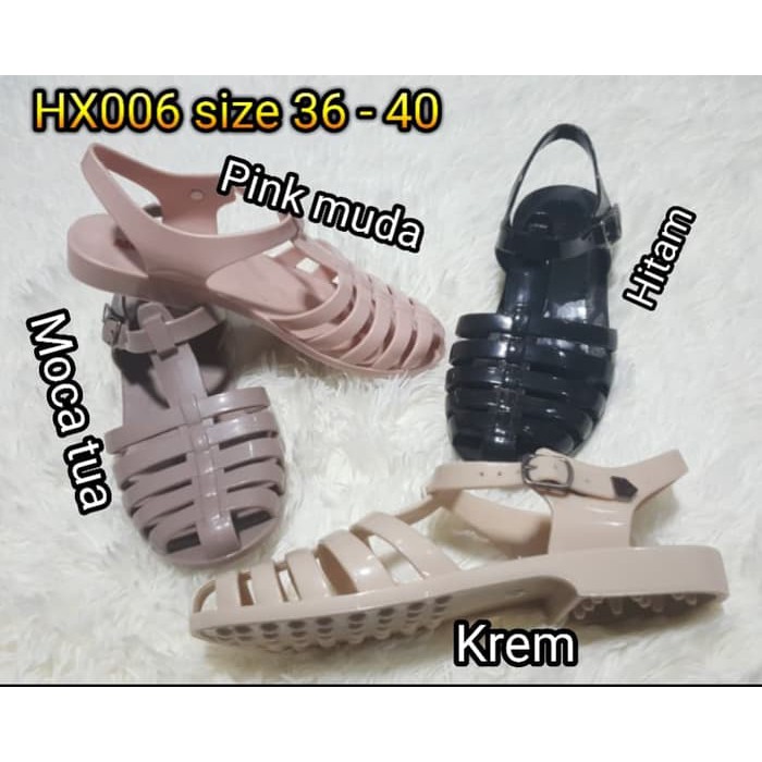 2038FK Import Jose Daroca 386-Bbx0063 Sandal Jepit Flat Murah Wanita Cewek Batam Apricot