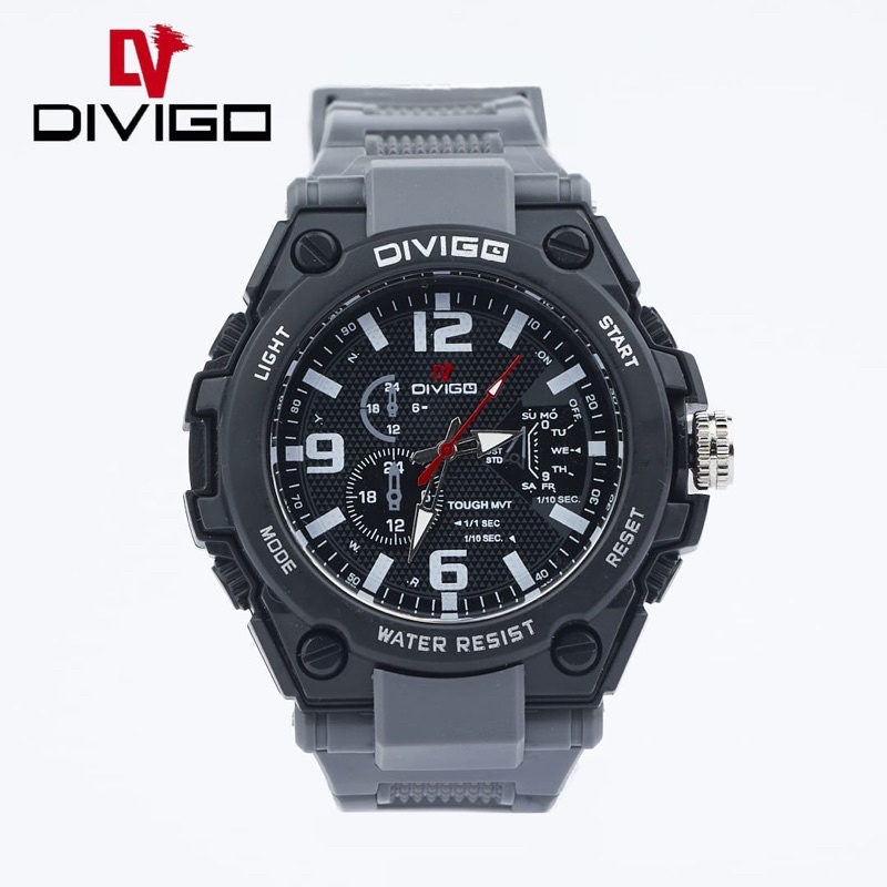 JAM TANGAN PRIA DIVIGO TERBARU WATER RESISTANCE D-22