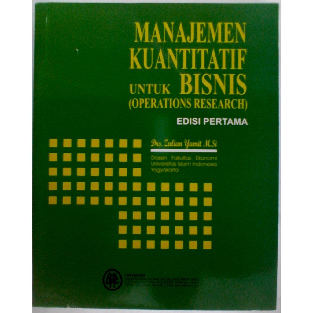 

MANAJEMEN KUANTITATIF UNTUK BISNIS ED.1