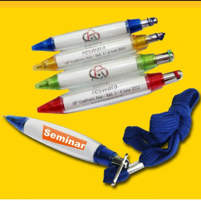 

Custom Free Design Cetak Pena Ballpoint Bolpen Pulpen Promosi Tali