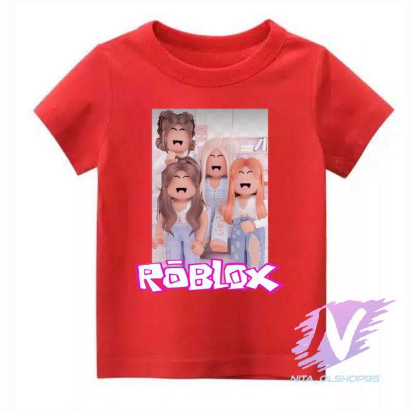 kaos roblox anak baju anak character roblok girl