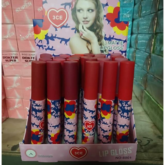 Lipgloss matte 3ce 12pcs