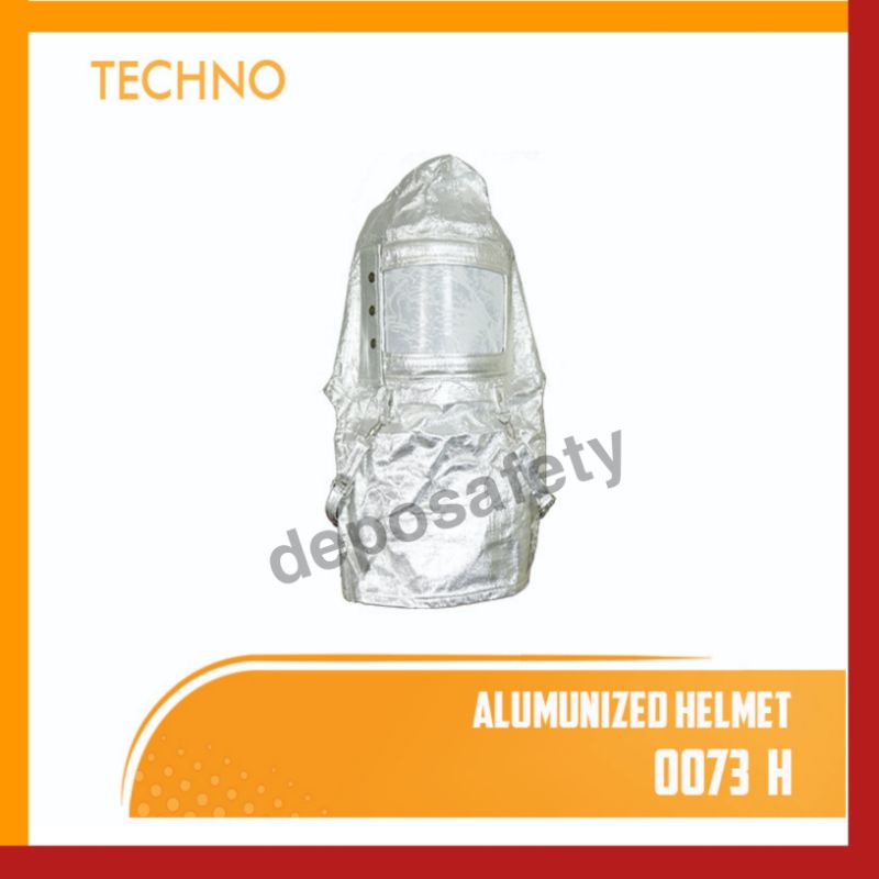 Aluminized Helmet - Hood TECHNO 0073 H - Helm Aluminizen Anti Api