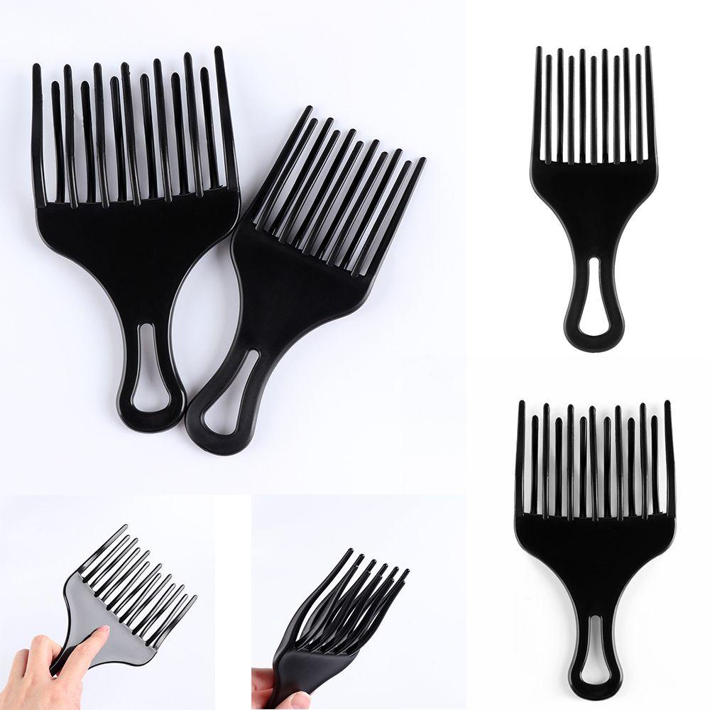 PREVA Afro Hair Pick Comb New Professional Curly Hair High &amp; Low Gear Teeth Anti-static Hair Fork Brush