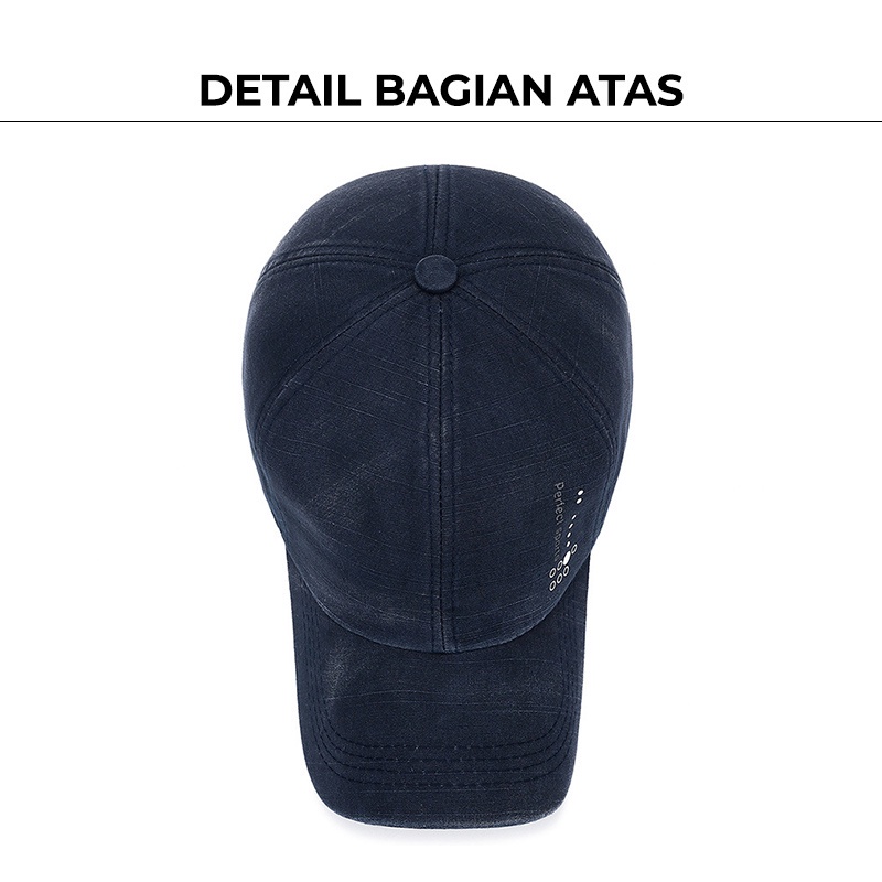 Topi Pria Wanita Baseball Hat Distro PERFECT SPORT Casual Cap Sporty Golf Tenis Bahan Katun TWJ