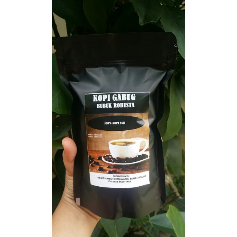 

Kopi Temanggung asli bubuk Robusta 200 gram kopi murni garansi uang kembali