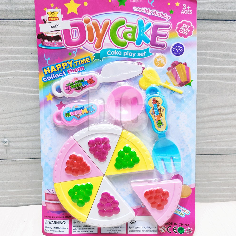 DIY Cake Play Set Mainan Kue Potong