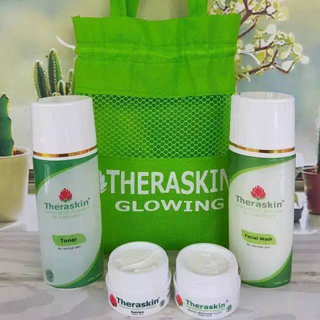 PAKET GLOWING THERASKIN BPOM 4in1