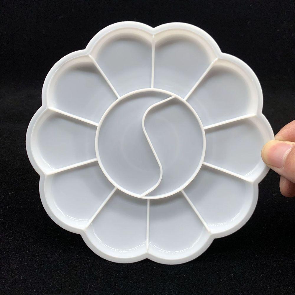 Solighter Round Palette Supply Pigment Tray Perlengkapan Lukis Art Paint Tray