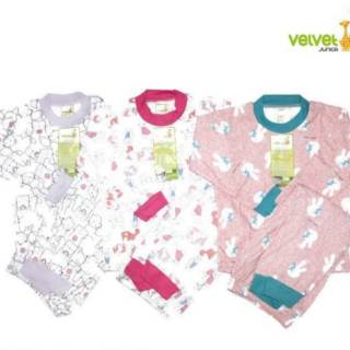 3stel Piyama Anak  VELVET  JUNIOR  Baju  Tidur Piyama Anak  