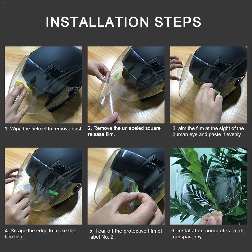 [Featured] Motorcycle Helmet Clear Anti-fog And Rain Film