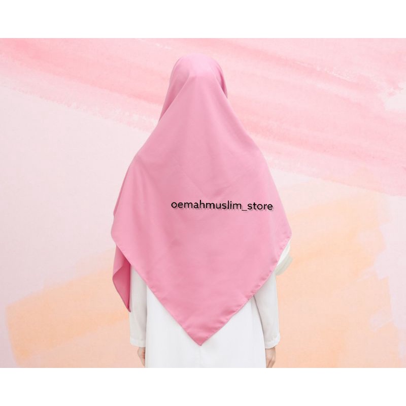 Jilbab/hijab segiempat wolfis 130x130/ square wolfis polos/ segi empat syar'i