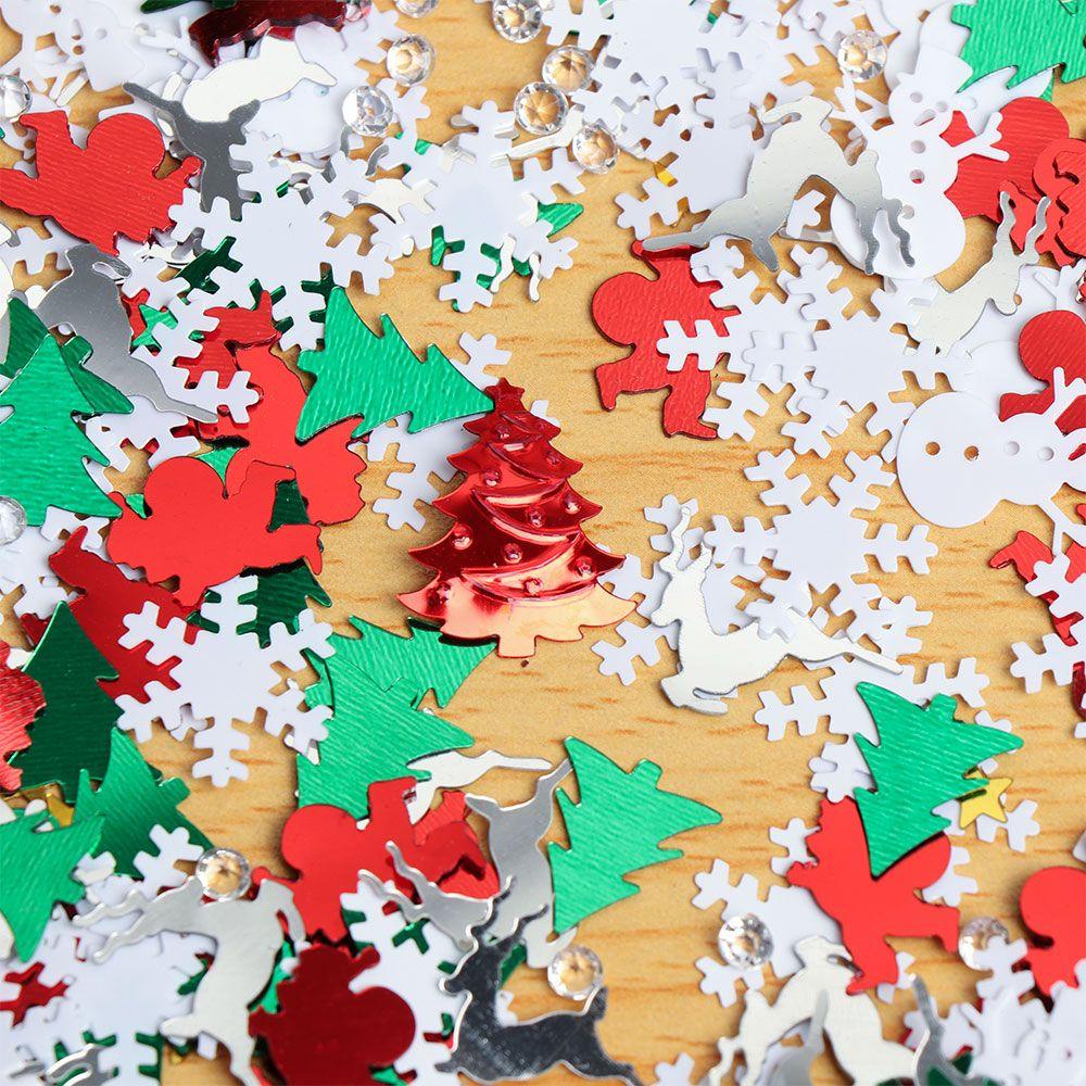 Solighter 30g Christmas Confetti Gift Festival Supply Hiasan Meja Rumah