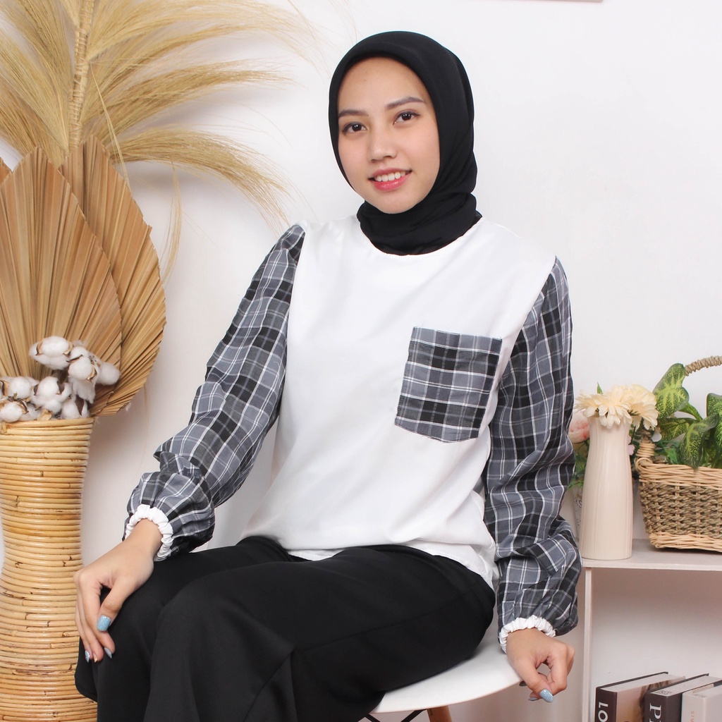 Rx Fashion - Blouse Wanita / Lova Blouse /MAURA -BN-COKSU KT MIZU HITAM