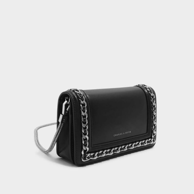 charles and keith chain sling bag