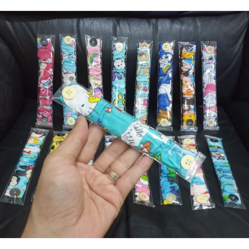 KONEKTOR MASKER ANAK MOTIF KAIN KARAKTER LUCU KEMASAN PLASTIK