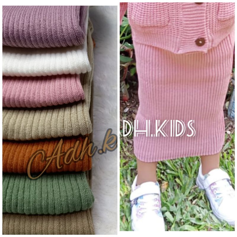 Rok rajut anak premium/span rajut 1 - 5 tahun