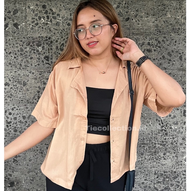 Summer Basic Shirt / Oversized Shirt / Kemeja Oversize Wanita