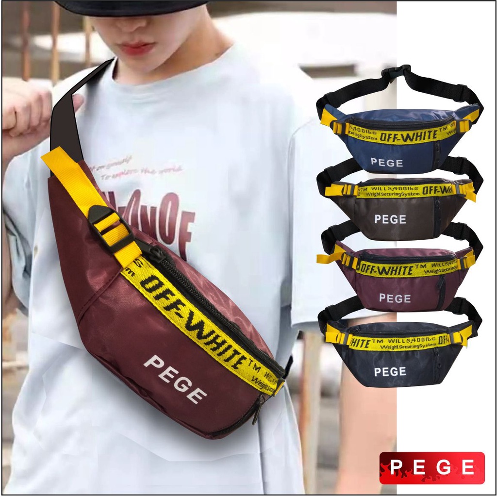 Tas Selempang Waistbag Pria Slingbag Kasual Cowok Bisa Untuk Tas Pinggang - PG 8886