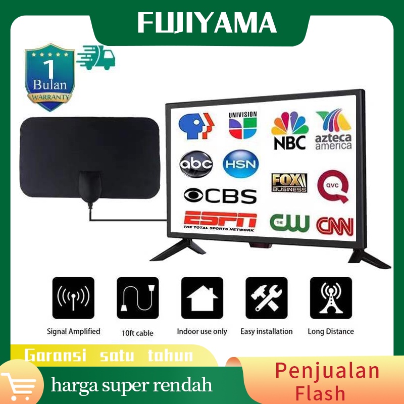 *FUJIYAMA* ANTENA TV DIGITAL INDOOR DVB-T2 4K HIGH SIGNAL