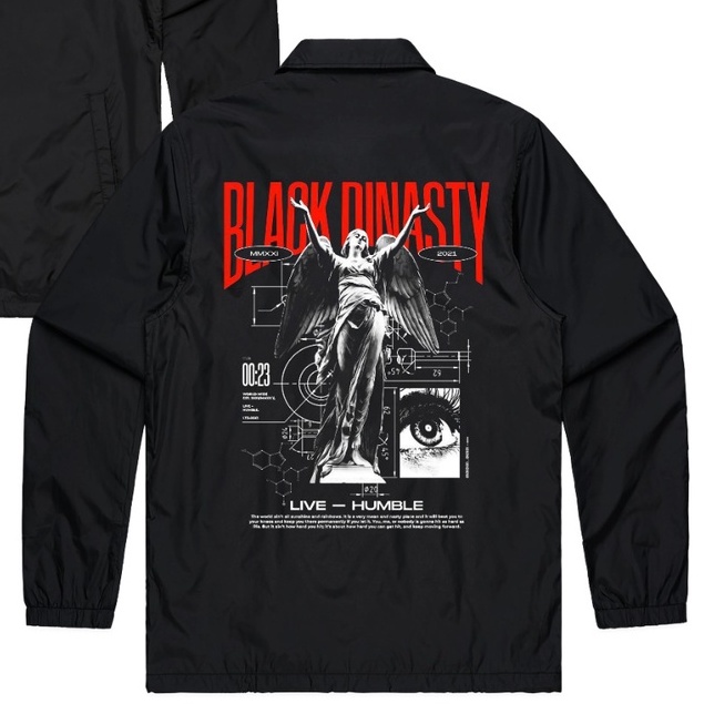 MVP - Black Dinasty Coach Jaket - Jaket Parasut Pria dan Wanita