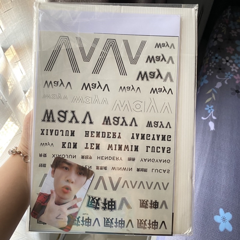 kun tattoo takeoff sealed pair with lucas kihno departure dan holo 2018 photocard pc nct wayv