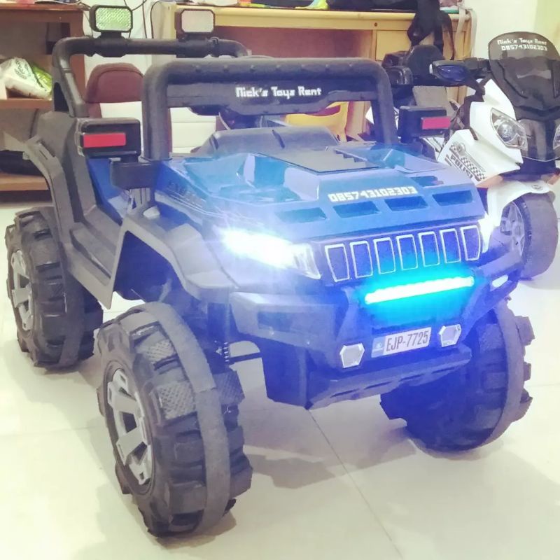 (SEWA Jogja) mobil aki anak Jeep UTV blue Exotic EJP7725 (TIDAK JUAL)
