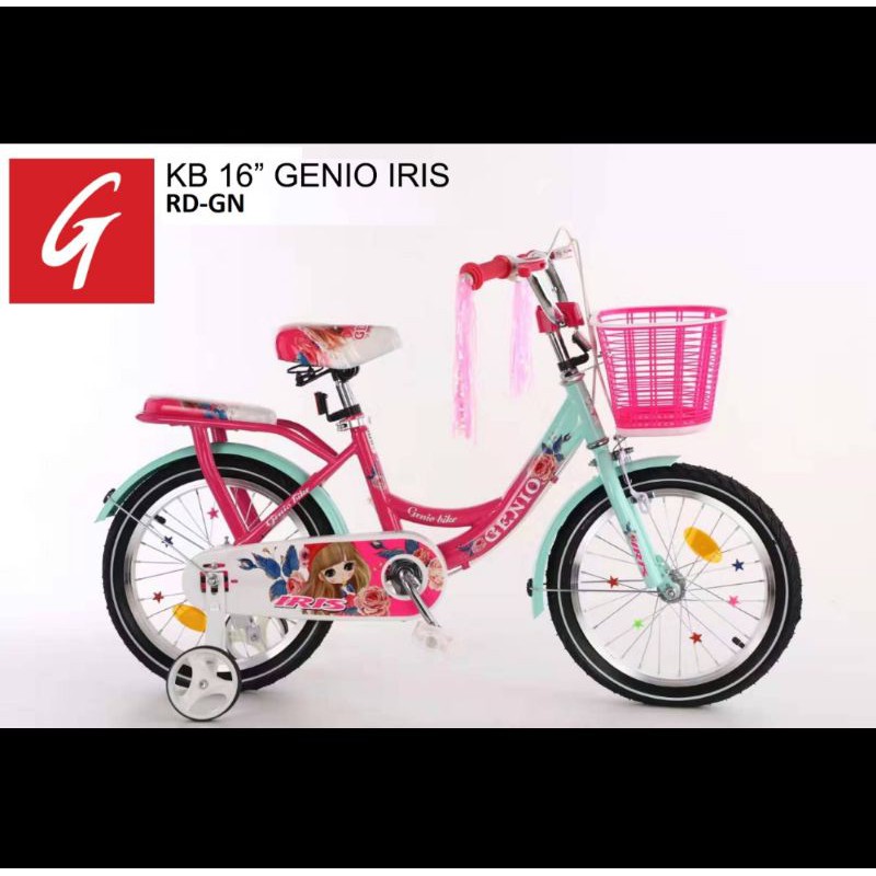 Sepeda Anak Mini 16 inch Genio IRIS &amp; AMORE Terbaru