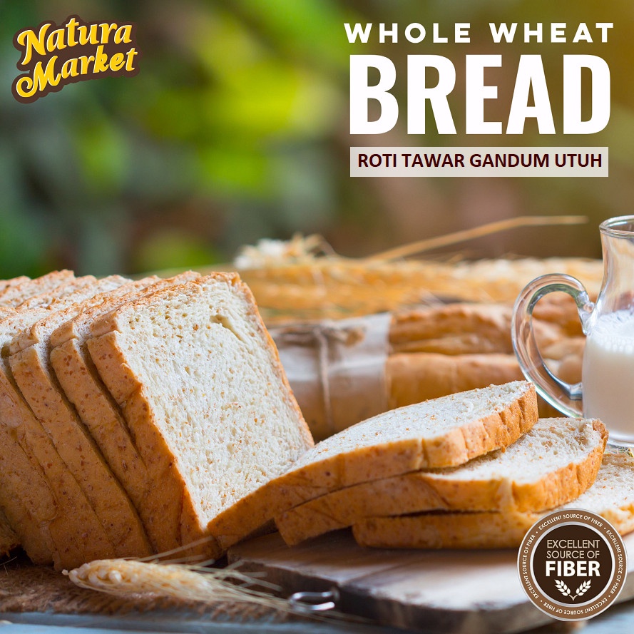 

ROTI TAWAR GANDUM PREMIUM HALAL / WHOLE WHEAT BREAD