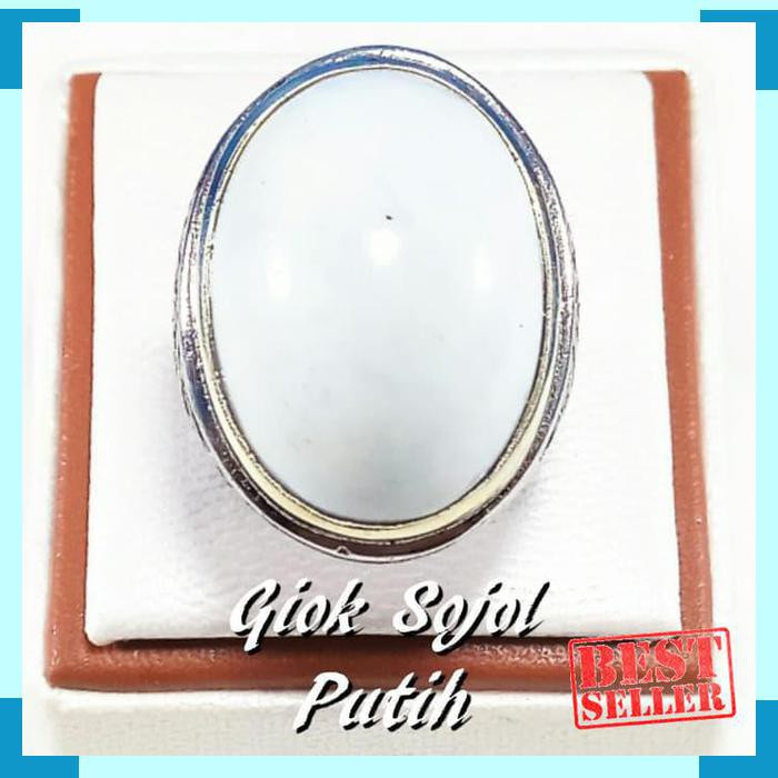 Promo CINCIN BATU AKIK NATURAL GIOK SOJOL PUTIH HERCULES TERMURAH