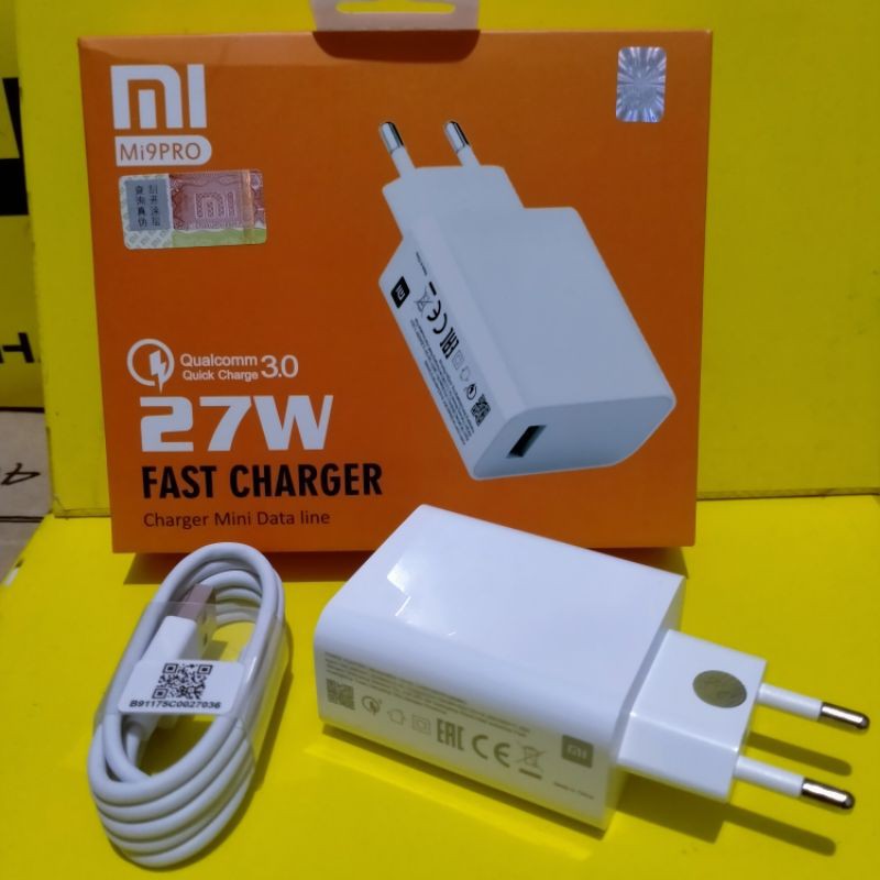 Charger Carger Xiaomi 27W Charge Turbo Mi8 Mi 9 Pro / Type C 20V Ori CASAN mi9pro / mi-9pro