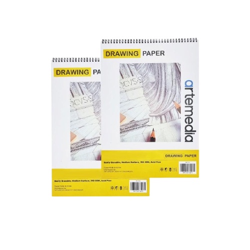 

Artemedia Sketch Book A5 Wirebound 150gsm 30sheets Drawing Paper Book