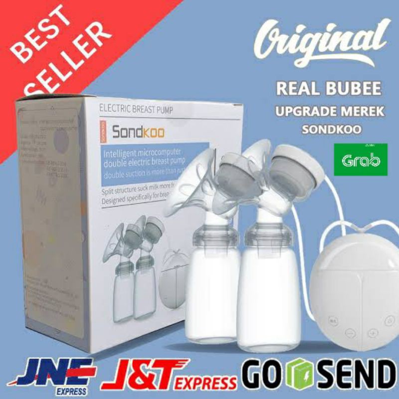 [GARANSI TOKO] Pompa ASI Elektrik Dual Mode / Breast Pump Electric Sondkoo / Manual Real Bubee P18