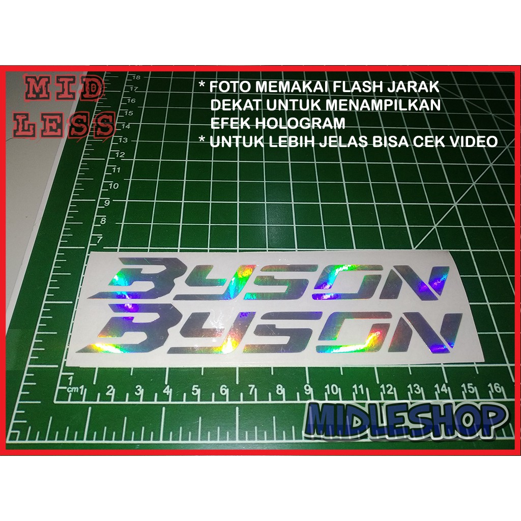 

Cutting Stiker Hologram Byson Isi 2