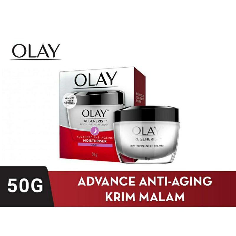 Olay Regenerist Revitalizing Night Cream Pelembab Wajah Krim Malam Anti Aging